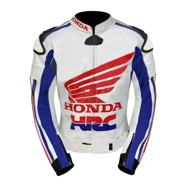 Honda HRC Men’s Leather Motorcycle Jacket