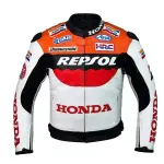 Honda Repsol Men’s Motorcycle Leather Jacket