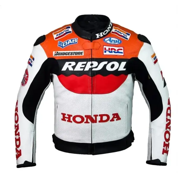 Honda Repsol Men’s Motorcycle Leather Jacket
