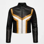 Hawk-Girl Cropped Lederjacke
