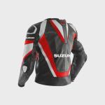 Giacca Moto in Pelle Suzuki GSX-R Artigianale