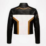 Hawk-Girl Cropped Lederjacke