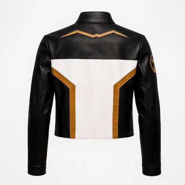 Hawk-Girl Cropped Lederjacke