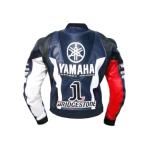 Giacca da Moto Racing Yamaha – Pelle di Vacchetta Genuina Artigianale