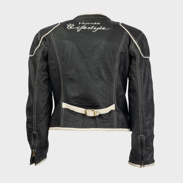 Veste de Moto en Cuir Noir Honda x Suomy 2007