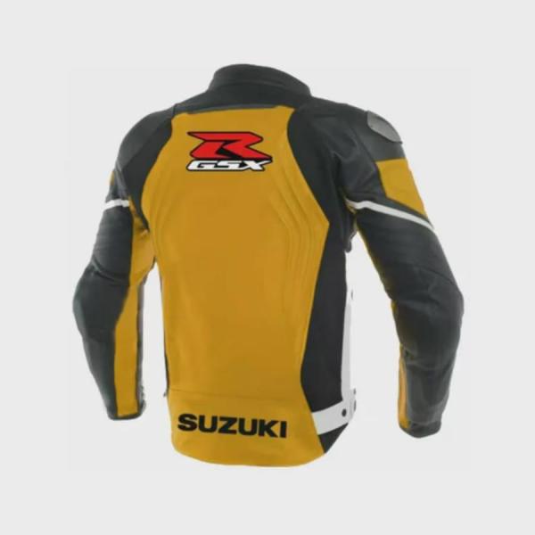 Giacca Moto in Pelle Suzuki GSXR su Misura