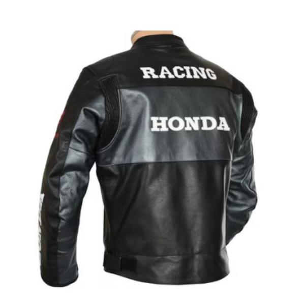 Giacca Moto Honda in Pelle – Abbigliamento Racing in Pelle Bovina con Protezioni CE