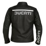 Giacca Moto in Pelle Nera Ducati Anni 80 Uomo