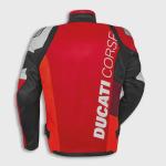 Handgefertigte Herren Ducati Racing Lederjacke – Rot & Weiß