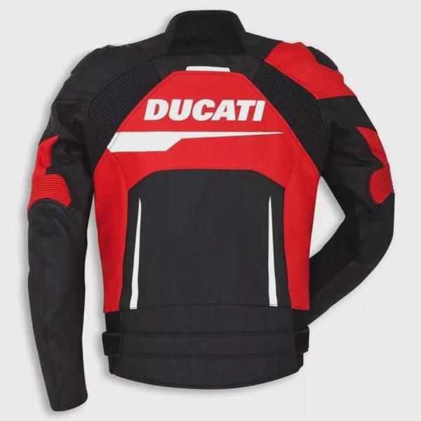 Ducati Racing Leder-Motorradjacke