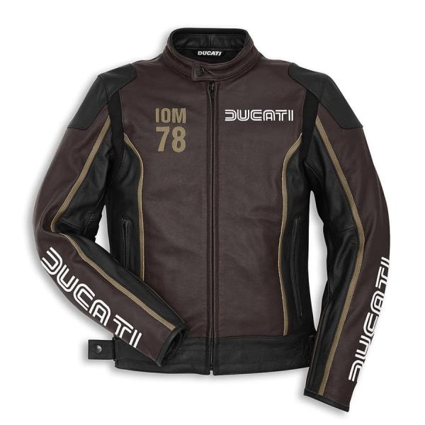 Ducati Motorcycle Cowhide Leather Jacket