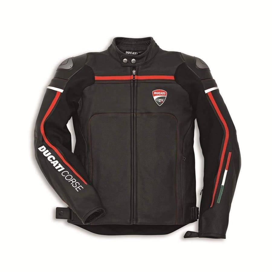 Ducati Motorcycle Leather Jacket – Genuine Cowhide with CE Approved Protection