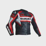 Giacca Moto in Pelle Suzuki GSX-R Artigianale