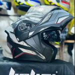Casco de Moto Jiekai JK902 Gris Abstracto – Certificado DOT | Visera Doble | Bluetooth Ready | Confort Ventilado