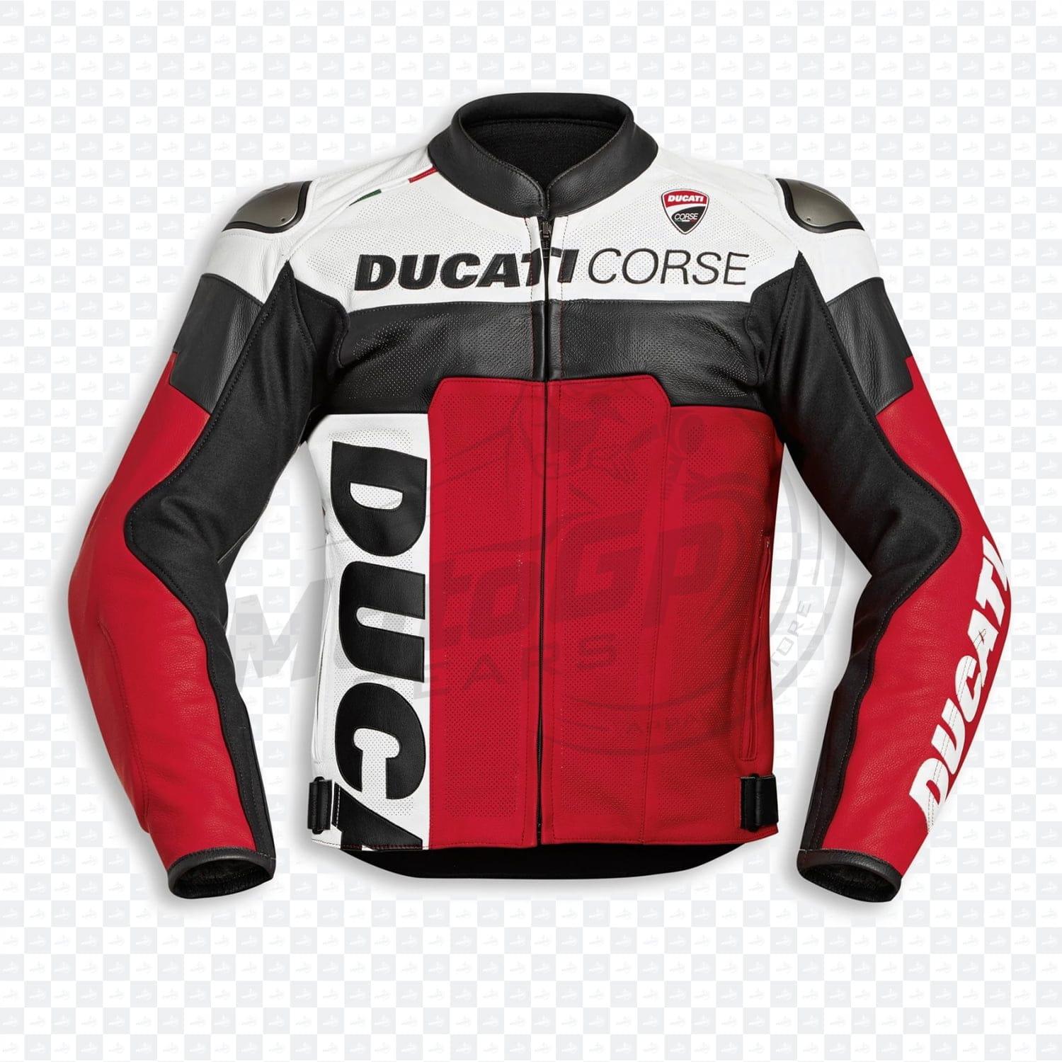 Ducati Corse C5 Motorcycle Racing Leather Jacket