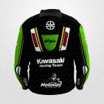 Veste en Cuir Alex Lowes Kawasaki Ninja Racing Noire – Pro Rider Edition