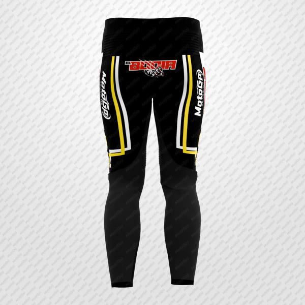Pantaloni Moto Alex Lowes Kawasaki Nero e Verde