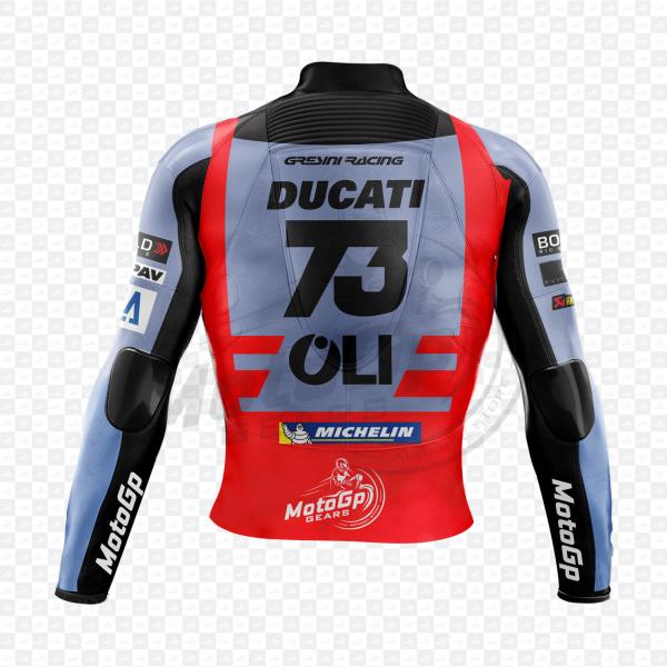 Alex Marquez MotoGP 2023 Team Gresini Ducati Renn-Lederjacke – Pro Edition