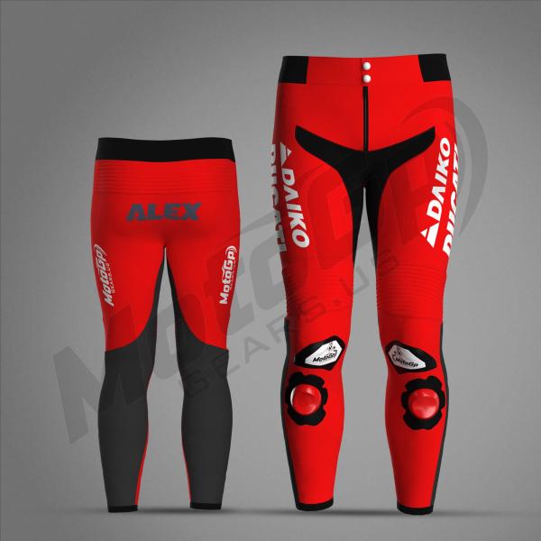 Alex Marquez Ducati Gresini MotoGP 2024 Racing Leather Pant -Red