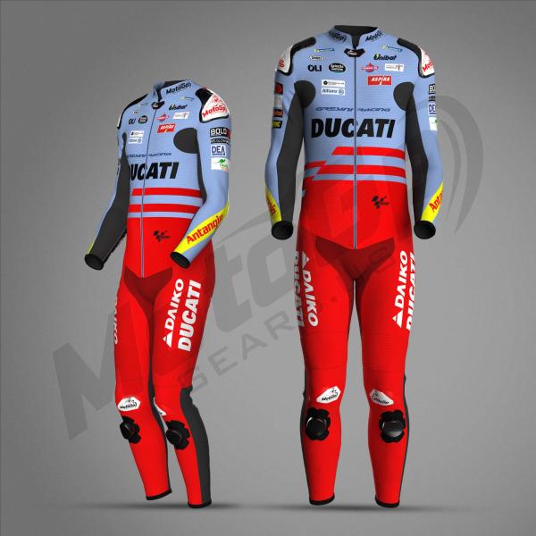Dive into Victory: Alex Marquez 2024 Ducati Gresini Racing Suit