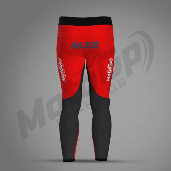 Pantalone in Pelle Alex Marquez Ducati Gresini MotoGP 2024 – Rosso | Protezioni CE