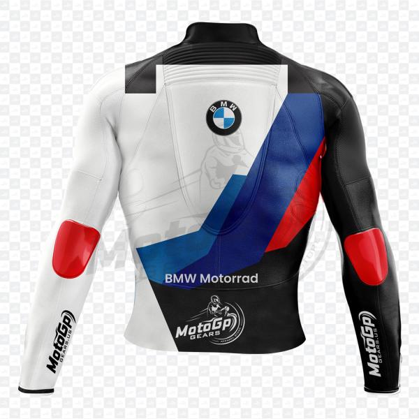 Chaqueta de Cuero Alpino GP-Teck BMW Racing Moto – Equipamiento Premium