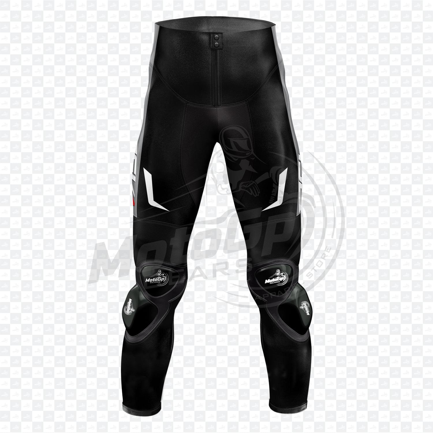 Pantalón de Cuero Negro Moto Jordi Torres Aprilia Race