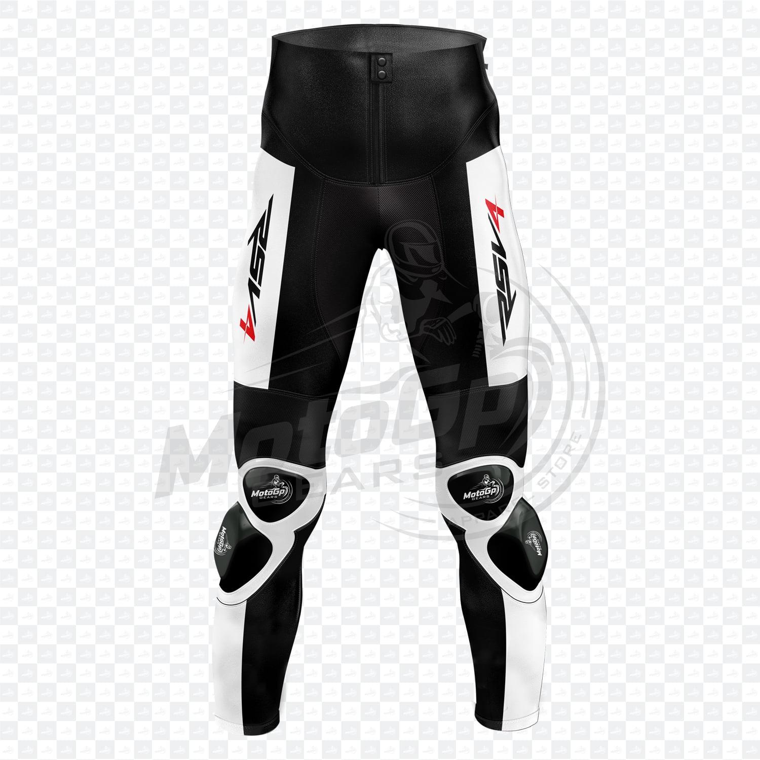 Pantalon en Cuir Moto Leon Haslam Aprilia