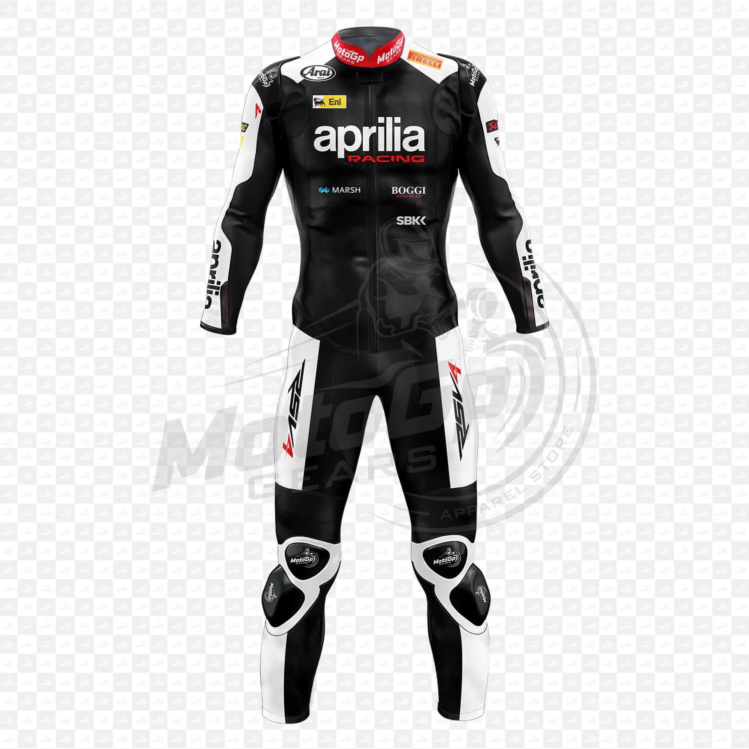 Traje de cuero Aprilia Leon Haslam 2015