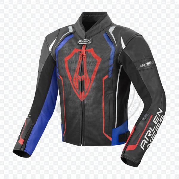 Arlen Ness Track Motorcycle Leather Jacket - MotoGP Gears