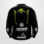 Axel Bassani Kawasaki Racing Black Leather Jacket
