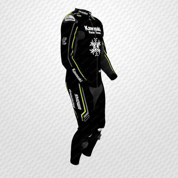 Tuta da Corsa in Pelle Axel Bassani Kawasaki – Invernale