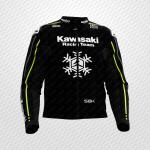 Axel Bassani Kawasaki Racing Black Leather Jacket