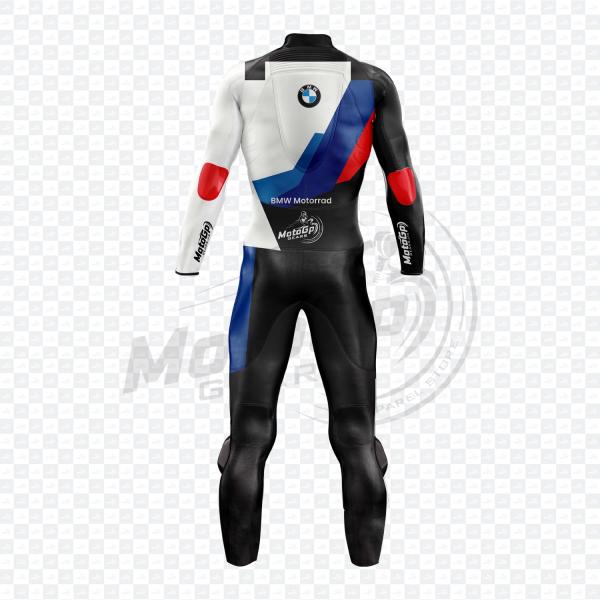 Alpino Ultra-BMW Weißer Leder-Rennanzug – MotoGP Gears USA