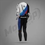 BMW M Pro Race Comp Rennanzug 2024 – Schwarzes Leder MotoGP