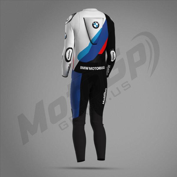 BMW M Pro Race Comp Rennanzug 2024 – Schwarzes Leder MotoGP