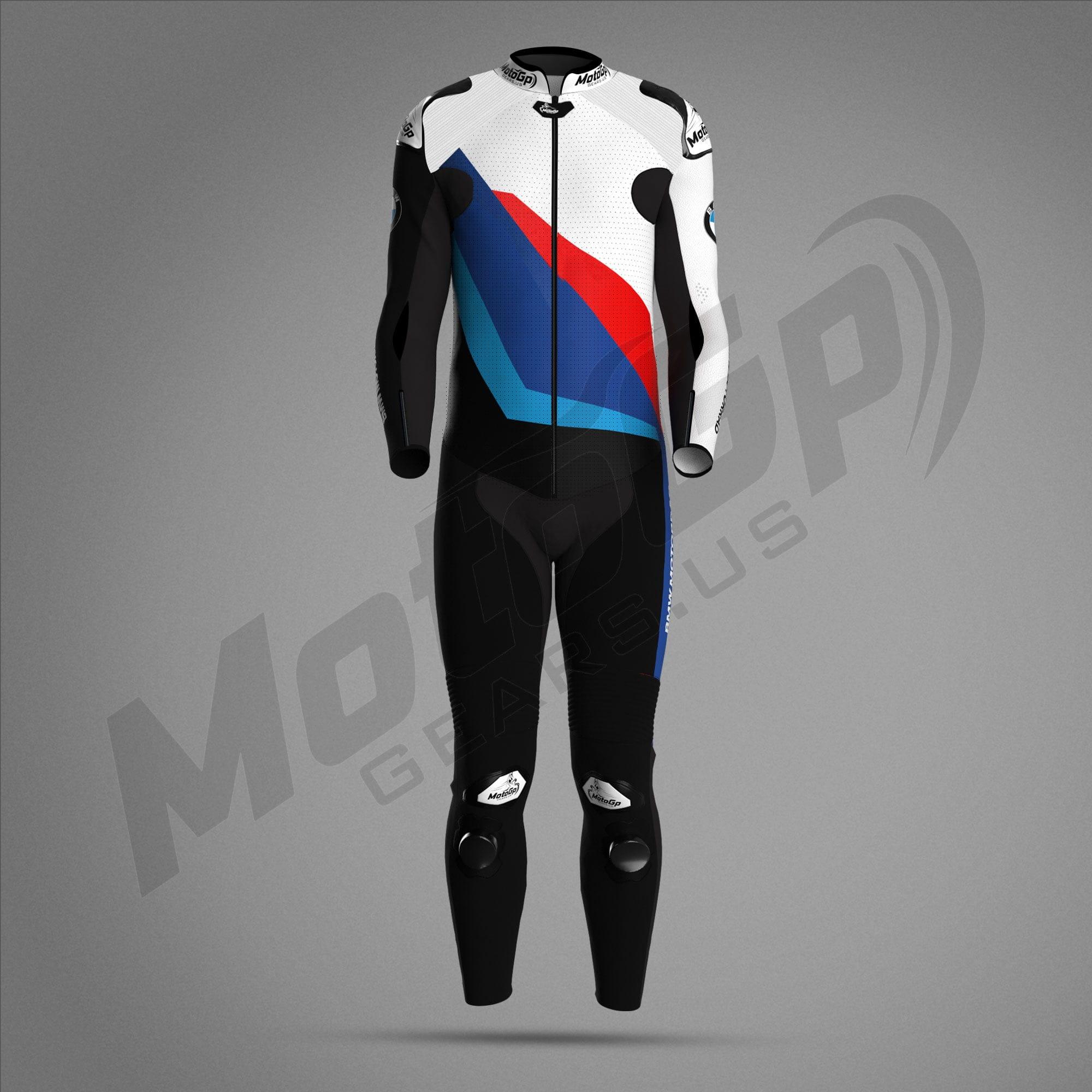 BMW M Pro Race Comp Rennanzug 2024 – Schwarzes Leder MotoGP