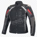 Quantum Stride Black Textile Racing Jacket