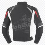 Quantum Stride Black Textile Racing Jacket