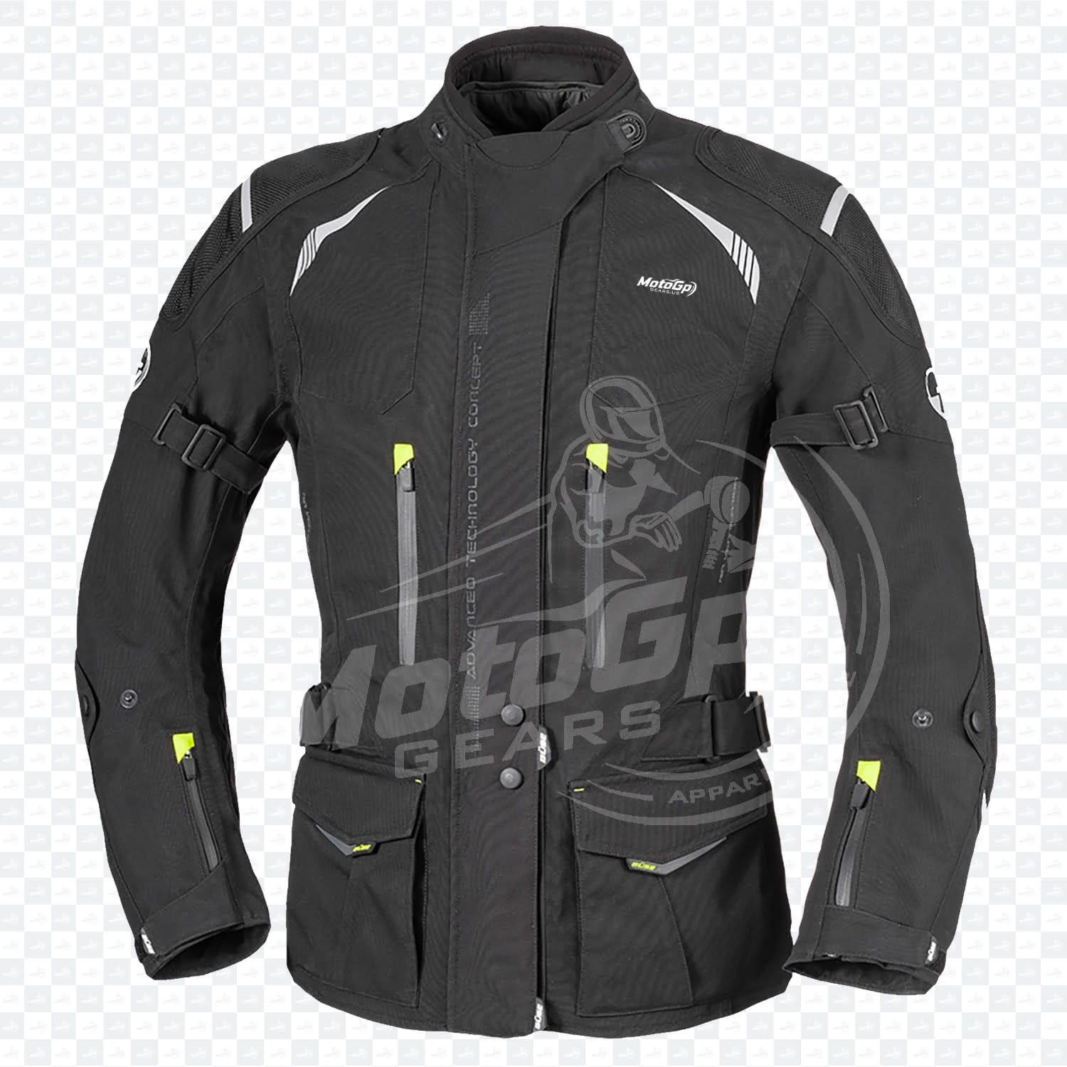 VanguardIQ Schwarze Textil-Rennjacke – Spitzenleistung
