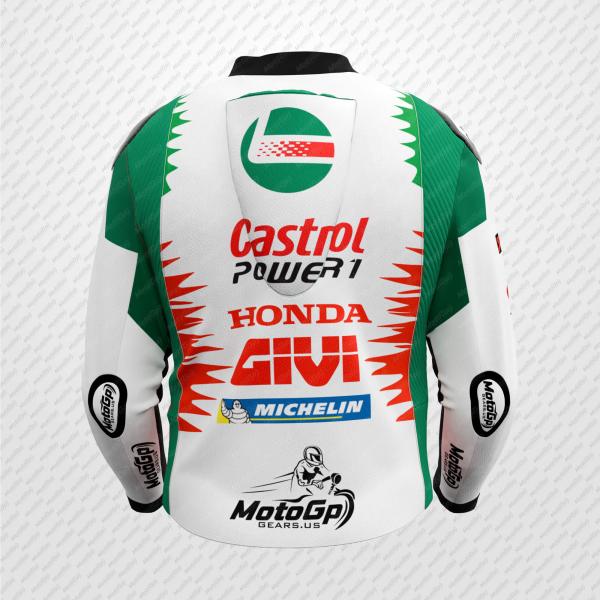 Johann Zarco Castrol Honda 2025 Motorcycle Leather Jacket – Pro Edition