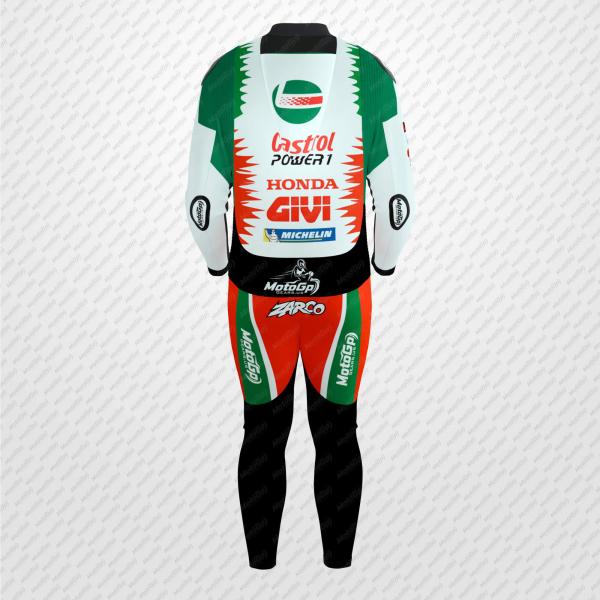 Traje de Cuero Johann Zarco Castrol Honda 2025 – Personalizado