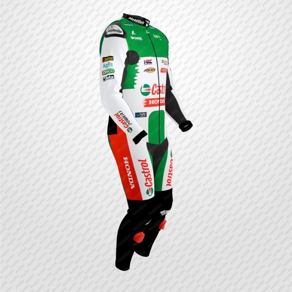 Traje de Cuero Johann Zarco Castrol Honda 2025 – Personalizado