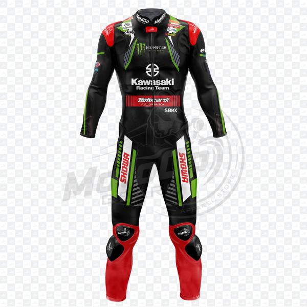 Kawasaki Leon Haslam 2019 Cowhide Leather One or Two Piece Motorcycle Suit
