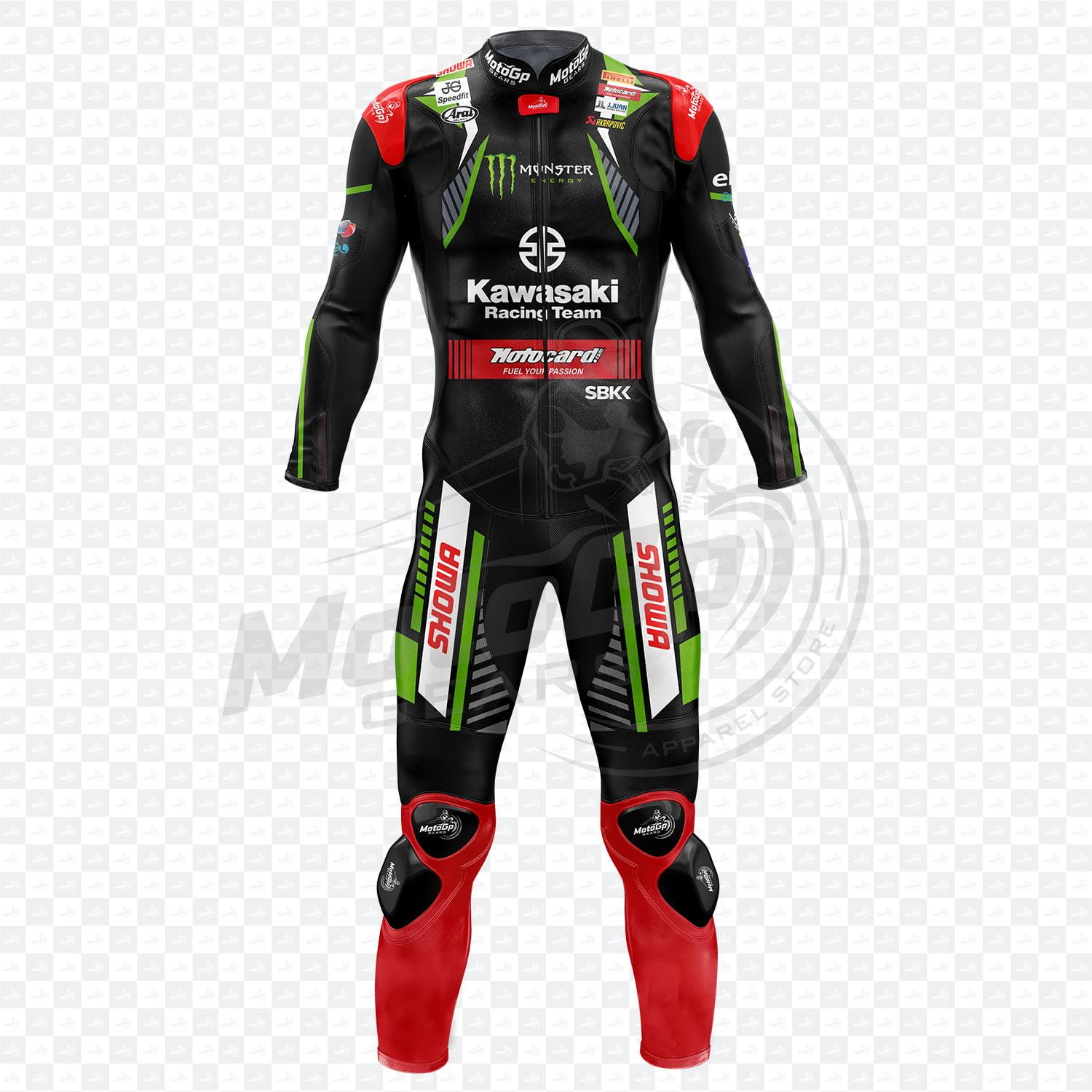 Kawasaki Leon Haslam 2019 Cowhide Leather One or Two Piece Motorcycle Suit
