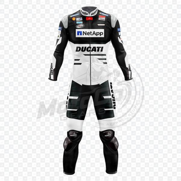 Ducati Andrea Dovizioso 2018 Racing Black One or Two Piece Motorcycle Suit