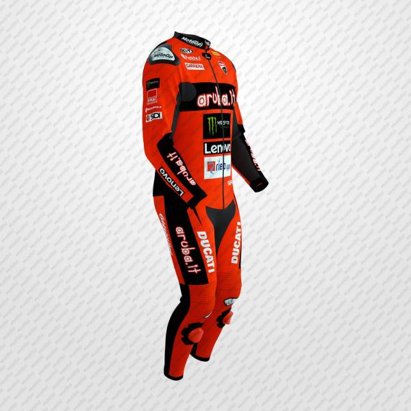 Tuta da Corsa Nicolo Bulega Ducati Aruba.it 2025 – Pelle Premium Certificata CE