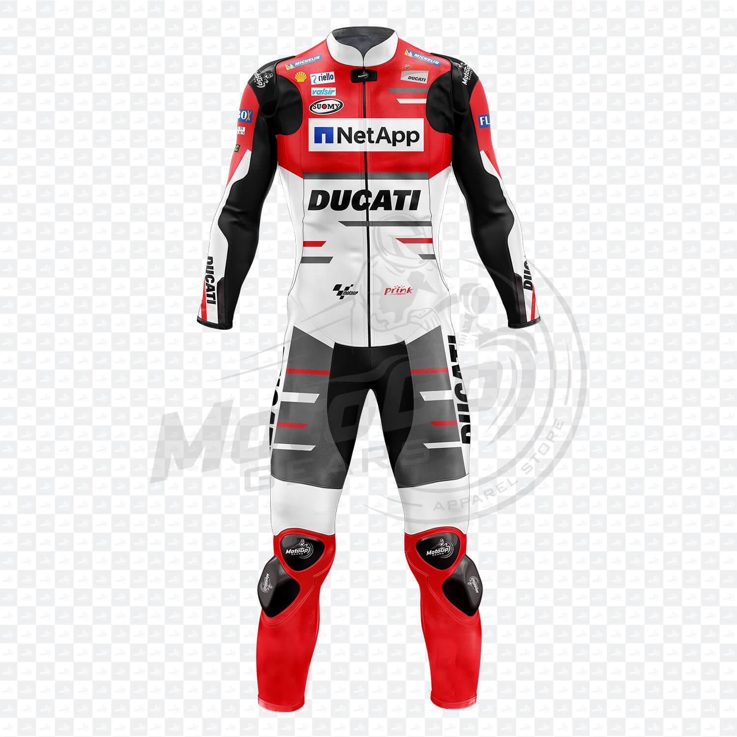 Ducati Jorge Lorenzo 2018 Leder Motorradanzug Ein- oder Zweiteilig