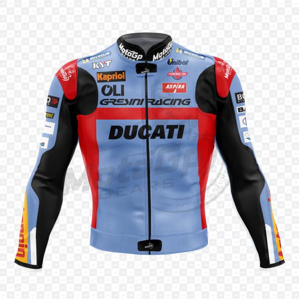 Enea Bastianini Ducati MotoGP 2022 Leather Racing Jacket – Genuine Cowhide