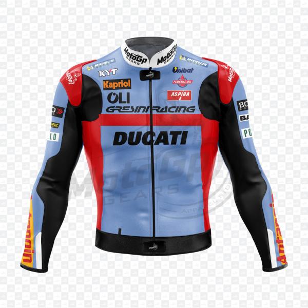Fabio Di Giannantonio Sky Blue Ducati Leather Suit